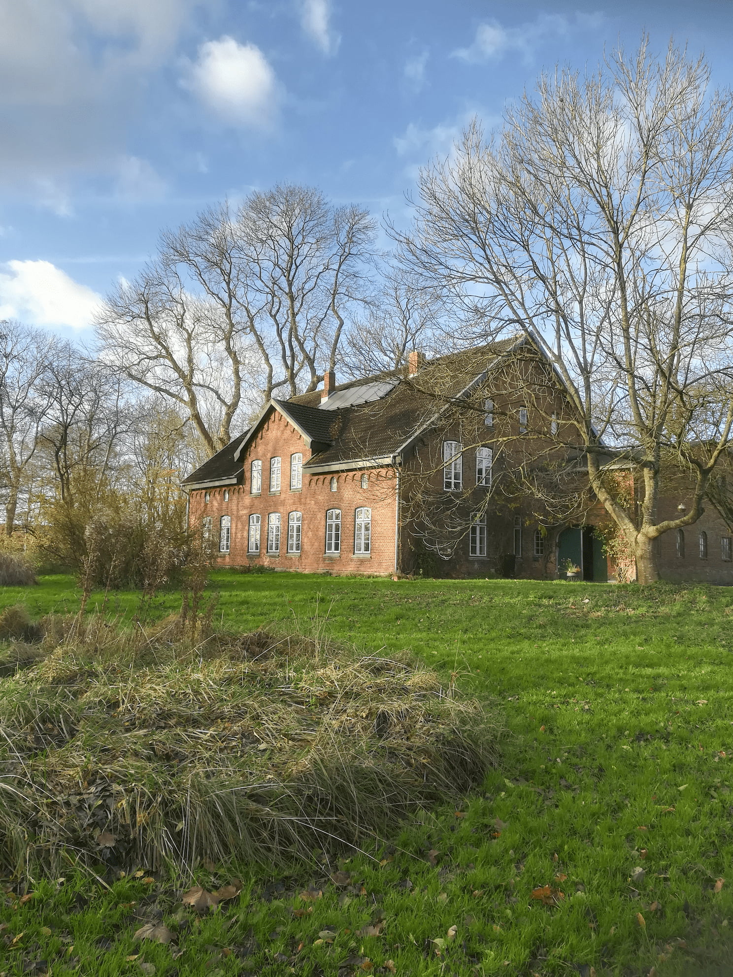 house in autumn